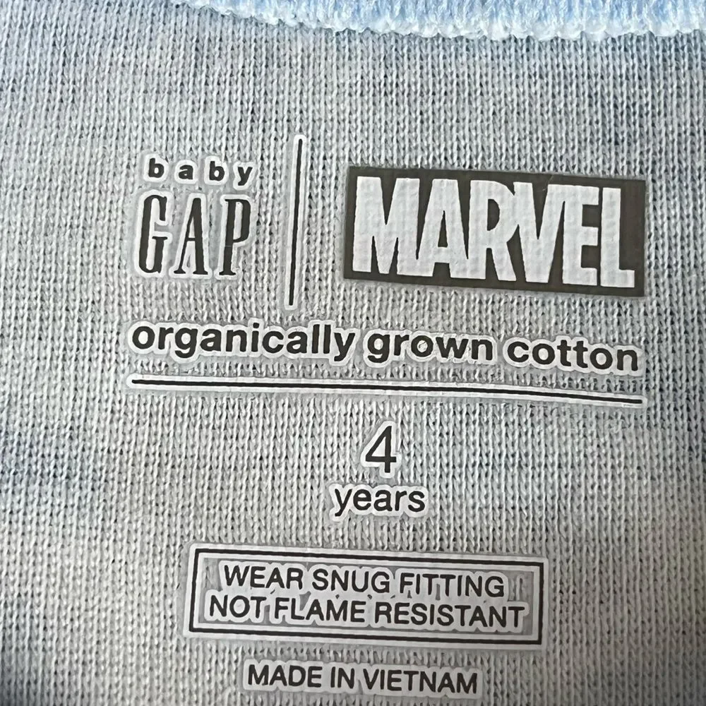 Gap Kid's Marvel Spider-Man PJ Set 100% Organic Cotton Allover Tie Dye Snug Fit